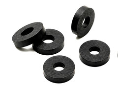 1/8″ ID #6 Premium Rubber Flat Washers 3/8″ OD 3/32″ Pack Sizes