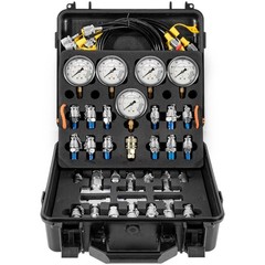 Hydraulic Pressure Test Kit w/5 Gauges(150 1500 4000 6000 10000PSI)for Excavator