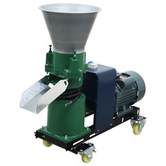 220V Animal Feed Pellet Mill Machine Pelletizer 3mm Plate 3 Roller 120-150KG/h
