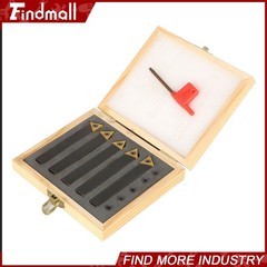 Findmall 5× Insert 1/2″ Lathe Indexable Carbide Bits+Turning Tool Bit Holder Kit