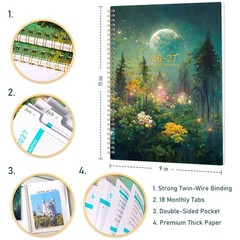 2026-2027 Monthly Planner – 9″ x 11″ JUL 2026 – DEC 2027(18 Months) | Planner…