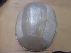 GE 558 Luminaire Street Light Lamp Bulb Cover Dome Shade Glass Refractor Lens US