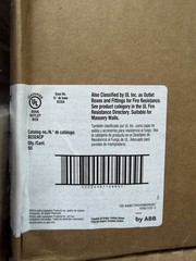 (QTY 50) Carlon B232ACP 2-Gang PVC New Work Outlet Box w/ Nails, 3″ Deep, 32