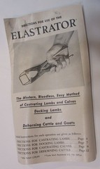 Vintage 1940’s Elastrator Castrating Dehorning Tool w Box San Francisco CA USA