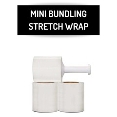 Shrink Stretch Wrap Mini Bundling Film with 1 Plastic Handle/Case – Size & Rolls