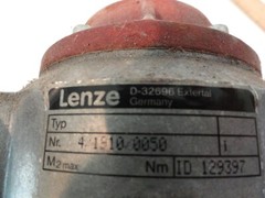 Hanning Elektro-Werke W7Dw4B 115V 7.6A 1680RPM Motor w/Lenze reducer gearbox