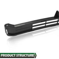 Bumper Grille Toyota Tundra Lower 2014-2016 Textured Black Plastic 531120C020