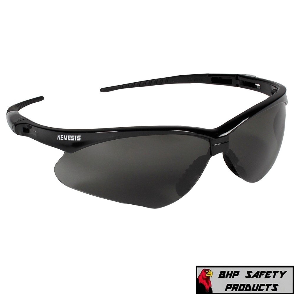 KLEENGUARD NEMESIS 22475 SAFETY GLASSES SMOKE ANTI-FOG LENS SUNGLASSES (1 PAIR)