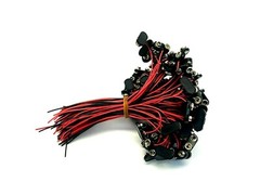 9 Volt Battery Snap Clip Connector with 6″ Wire Lead LOT OF 75