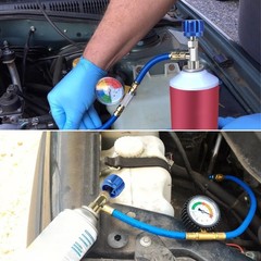 R134A Refrigerant Can Tap Kit Self Sealing Puncture Type For AC Maintenance