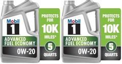 Mobil 1 Advanced Fuel Economy Full Synthetic Motor Oil 0W-20, 5 Quart