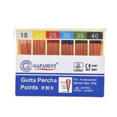 60/120 Pack Gutta Percha Points Taper 0.02/.04/.06 #15-40 Endodontic Root Canal