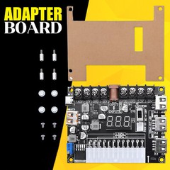20/24Pin ATX Power Supply Breakout Board Adjustable Voltage Module / Case USA