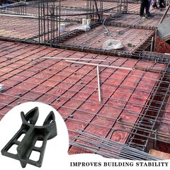 Snap Rebar Chairs 100 Pack Durable Heavy Duty Plastic for Bar Sizes 3-5