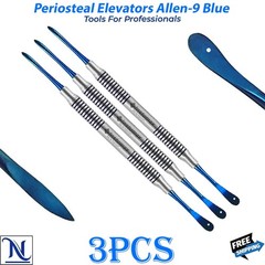 Allen #9 Periosteal Elevator Ergonomic Blue Handle Dental Surgical Instrument
