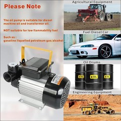 110V AC 16GPM Diesel Oil Fuel Transfer Pump Kit Electric Self-Priming w/ Nozzle
