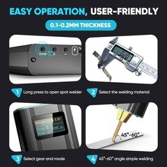 Battery Spot Welder 5000mAh Battery Portable Led Spot Welder for 18650 26650