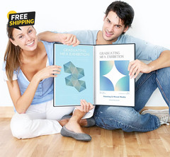 11×17 Portfolio Binder 24 Clear Sleeves Art Presentation Folder Acid Free Black