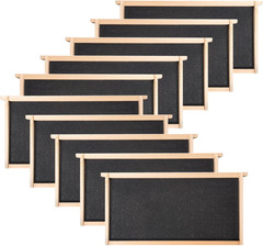 10 Pack Beehive Frames and Wax Foundations for Deep Brood Bee Hives with Wooden