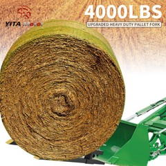 60″ 4000lb Clamp on Bucket Pallet Heavy Duty Forks for Tractor Loader Bucket US