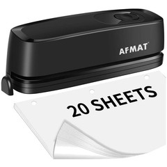 Electric 3 Hole Punch, 20-Sheet Capacity