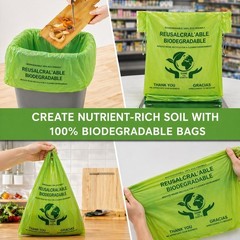 Thank You Biodegradable Eco Plastic Bags 1000 Count 12” x 6.5” x 22” 15 Mic