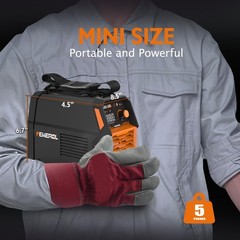 Portable 130A Mini MMA Welder – Hot Start 110V ARC Welding Machine, Digital Disp