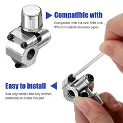 BPV31 Bullet Piercing Tap Valve Kit Tool w/ Pressure Gauge for Home Refrigerator