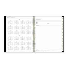 Blue Sky 8.5″x11″ 2026-2027 Weekly/Monthly Planner BS Black PP Double Horizontal