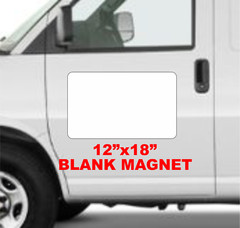 SPECIAL Blank WHITE Vehicle Magnetic 12″x18″ Sign for Car Truck Van SUV