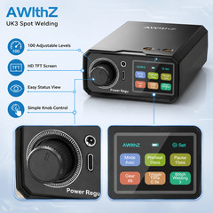 AWithZ 10000mAh Battery Spot Welder 100 Gears Knob Adjustable for 18650 DIY