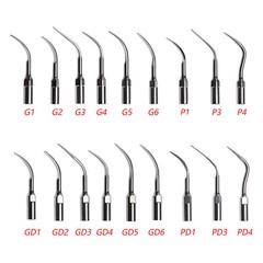 5*Dental Ultrasonic Scaler Tips Fit EMS Woodpecker DTE Handpiece/ Wrench Key