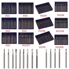 10-100 PCS Dental Lab Clinic Burs Shank Carbide Round Friction Grip FG Bur pa