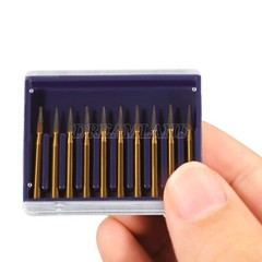 Dental Tungsten Carbide Gold Burs Trimming & Finishing & Polishing Flame 7901