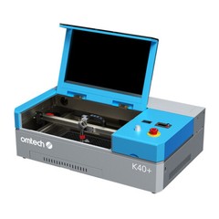 OMTech 45W K40+ CO2 Laser Engraver Marker Machine 8 x 12in W/ Rotary Axis