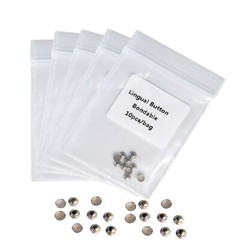 10pcs Dental Orthodontic Lingual Buttons Bondable Round Mesh Base