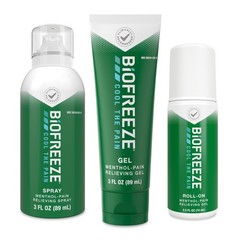 Biofreeze Spray Gel Pain Relief Variety Pack Muscle Pain Relief Arthritis Pain
