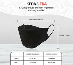 Happy Life Adults & Kids KF94 BLACK Face Mask [ Made in Korea ] Medical Good Day