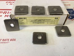 (50 BOX) 3/8″ Stainless Steel Square Washers for Unistrut Channel (4601S1) P1063