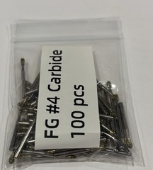 FG#4 Carbide Burs Friction Grip Bulk Pack 100 Pieces