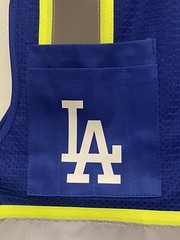 ⚾🦺LOS ANGELES DODGERS SAFETY PPE VEST W/SILVER REFLECTIVE LOGO M/L/XL/2XL-4XL