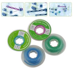 Dental Ortho Elastic Ultra Ligature Ties Power Chain for Braces Long/Short/Close