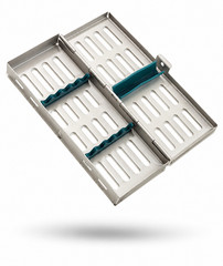 3 GERMAN DENTAL AUTOCLAVE STERILIZATION CASSETTE RACK BOX TRAY FOR 5 INSTRUMENT