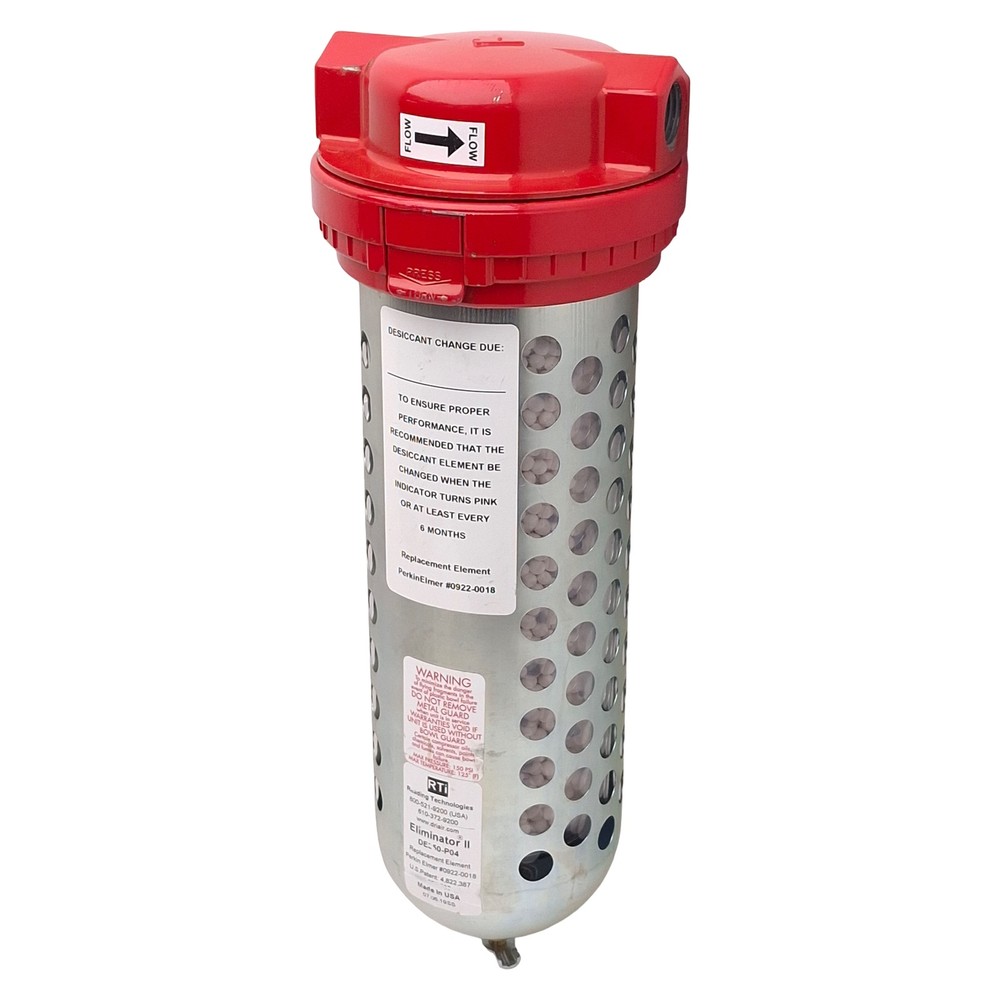RTI DE350-P04 Eliminator II Desiccant Dryer, 1µm Filtration, 150psig, 1/2in NPT