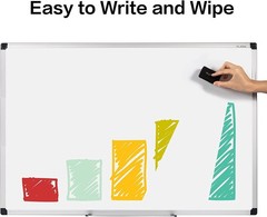 36 X 24 inches Magnetic Dry Erase Board with Aluminum Frame, Whiteboard