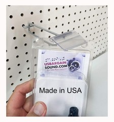 200 PACK 6 Inch Flip Scan™ Metal Peg Hooks w/Label Holder 1/8″ to 1/4″ Pegboard