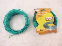2 Pack 100′ OOK Green Vinyl Plastic Coated Galvanized Wire 534828 Multi-Purpose