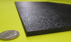 Black ABS Sheet 1/4″ (.236″) X 12″ X 48″ Haircell Textured One Side