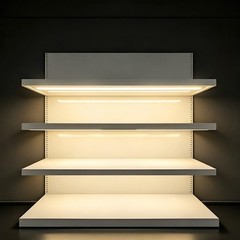 Gondola Shelving Lighting kit includes power supply all accessories 8-pack 3Ft