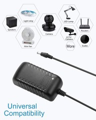24V 1A Power Supply Adapter 5-Pack for LED Lights